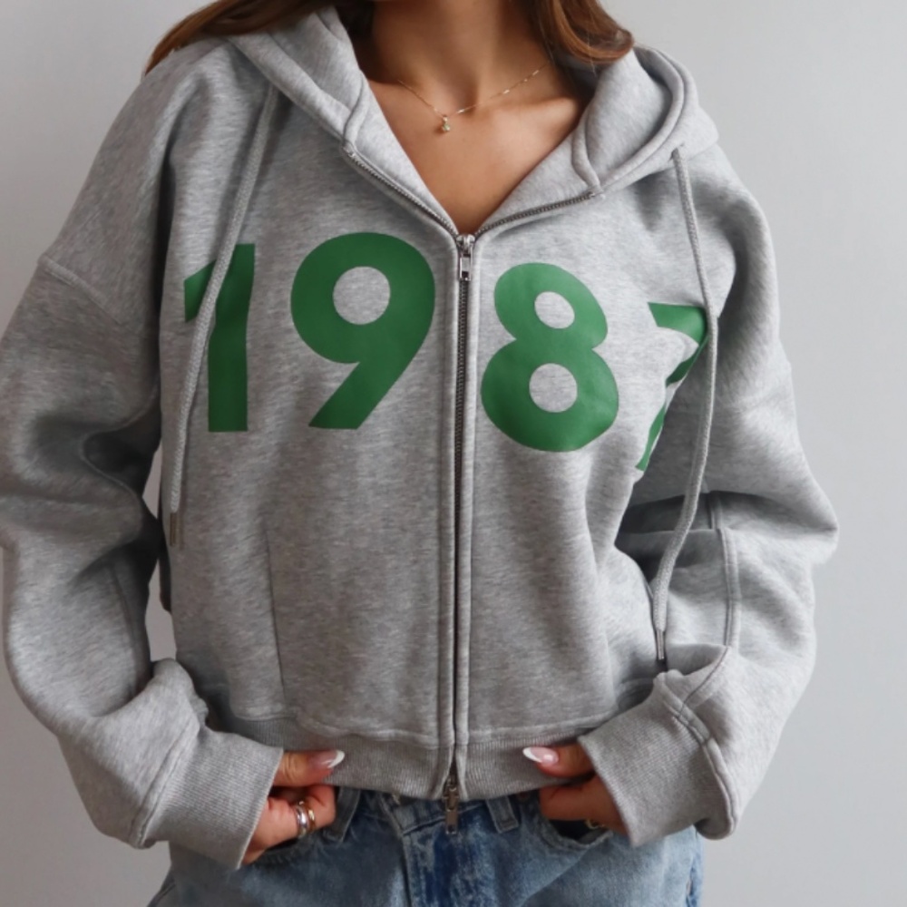1987 Ivy League zip up in "all-nighter"